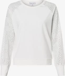 Marie Lund Sweatshirts Sweatshirt Dames Ecru