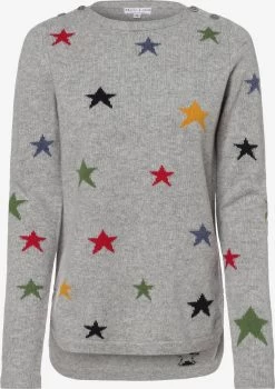 Marie Lund Fijngebreide Truien Trui Dames Grijs