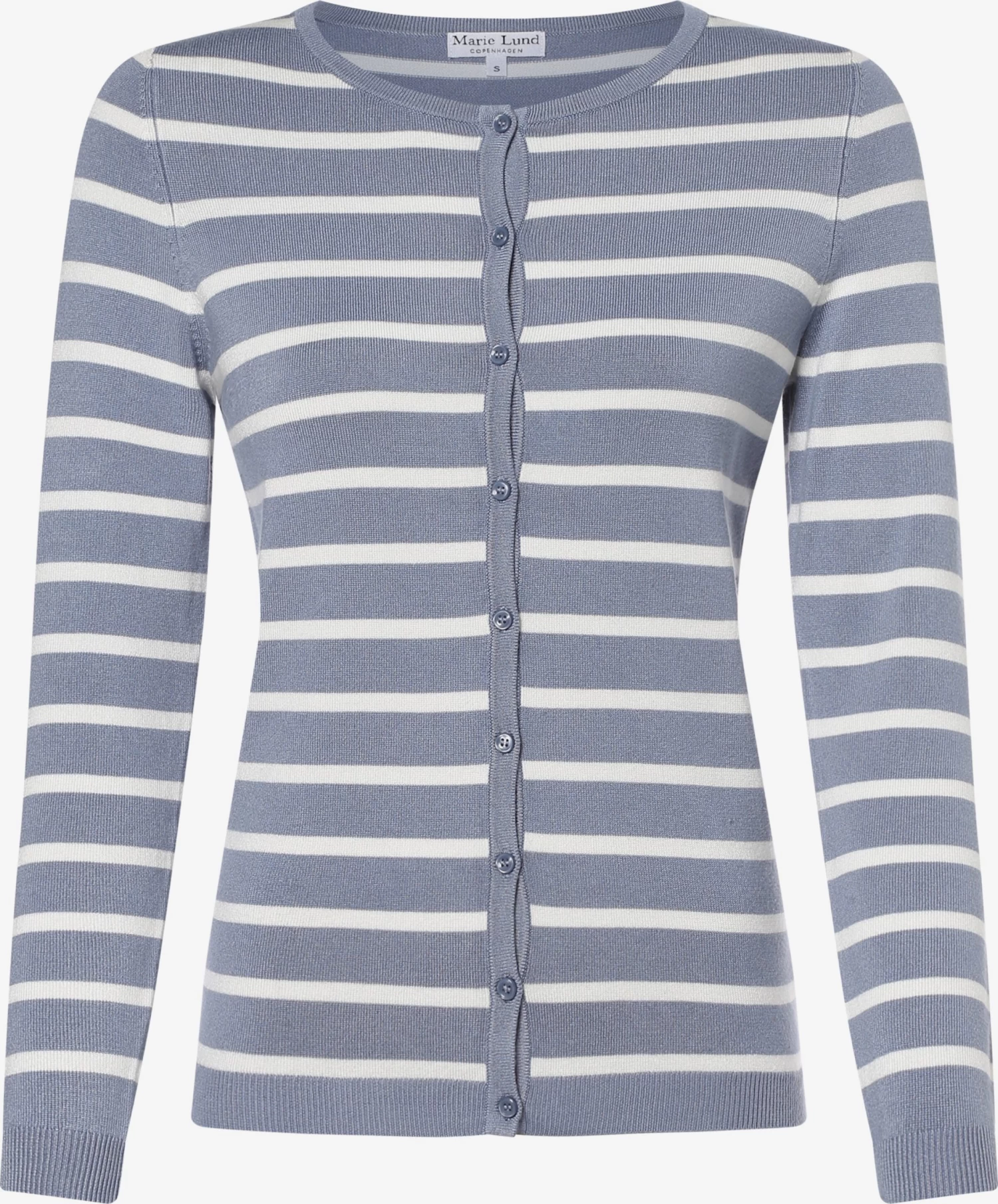 Marie Lund Vesten Gebreid Vest Dames Lichtblauw / Wit