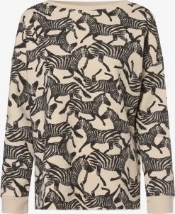 Marie Lund Sweatshirts Sweatshirt Dames Beige