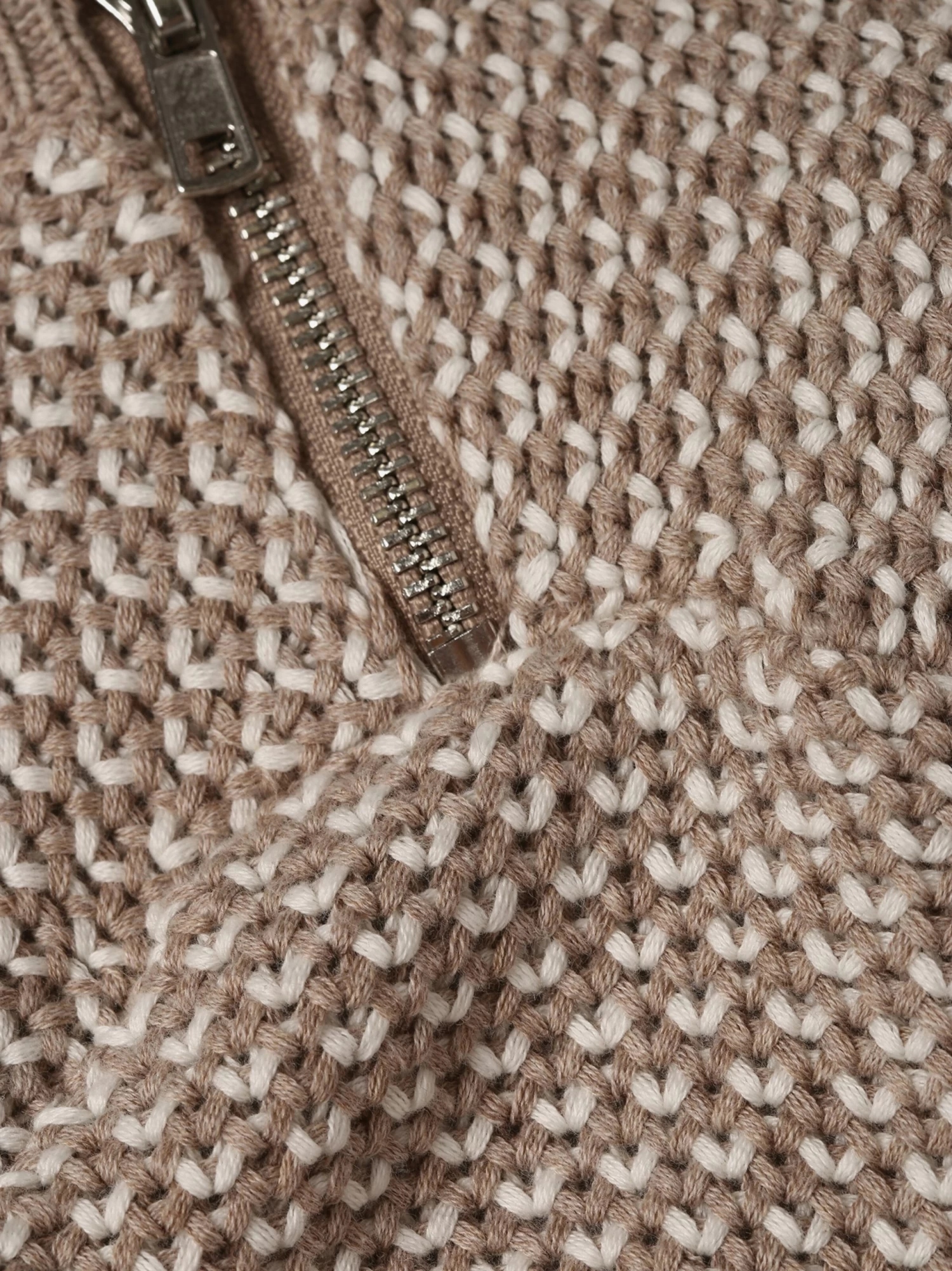 Marie Lund Fijngebreide Truien Trui Dames Beige - Afbeelding 3