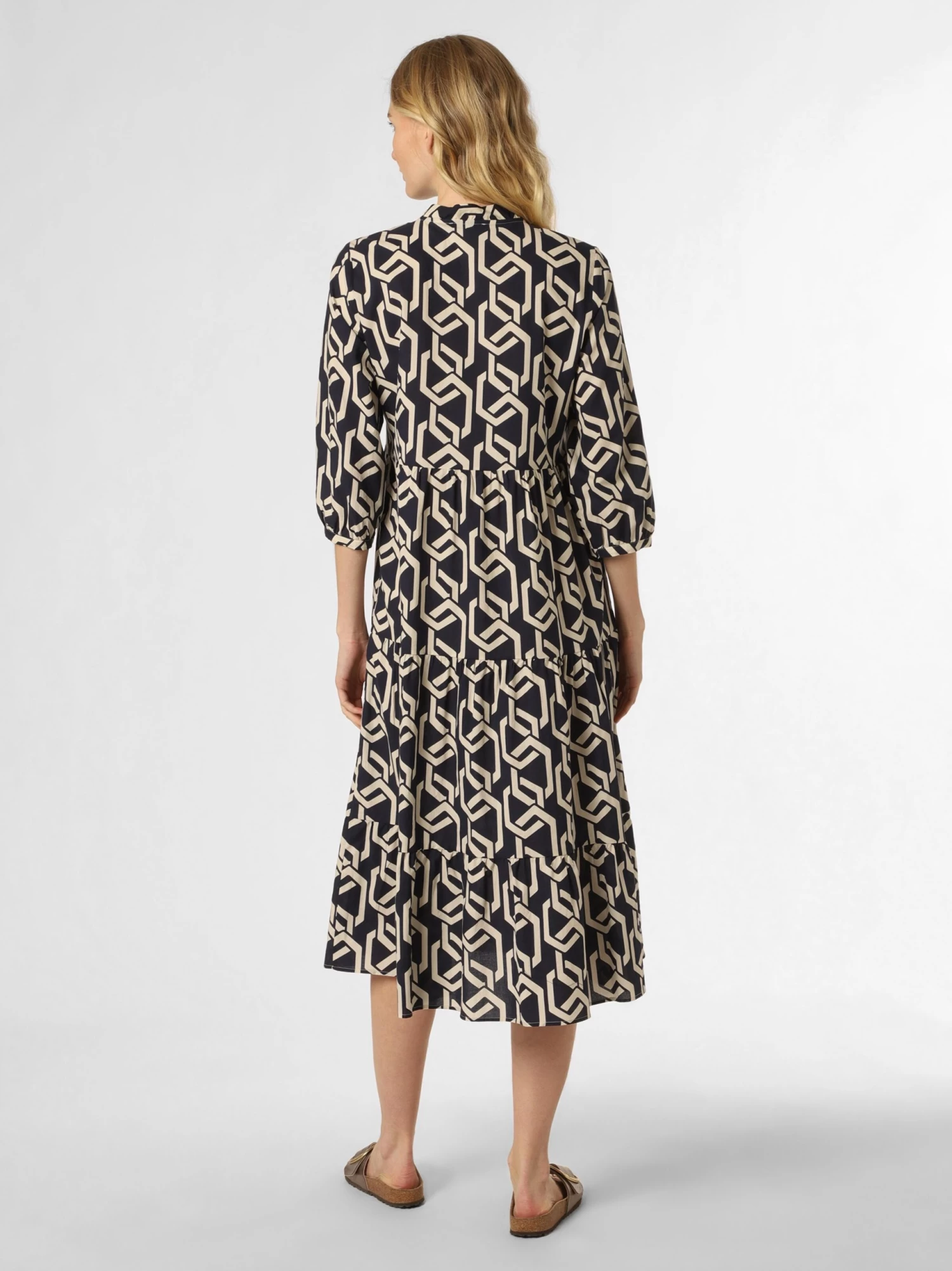 Marie Lund Midi Jurken Jurk Dames Zwart - Afbeelding 2