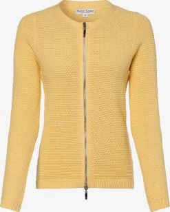 Marie Lund Vesten Gebreid Vest Dames Geel