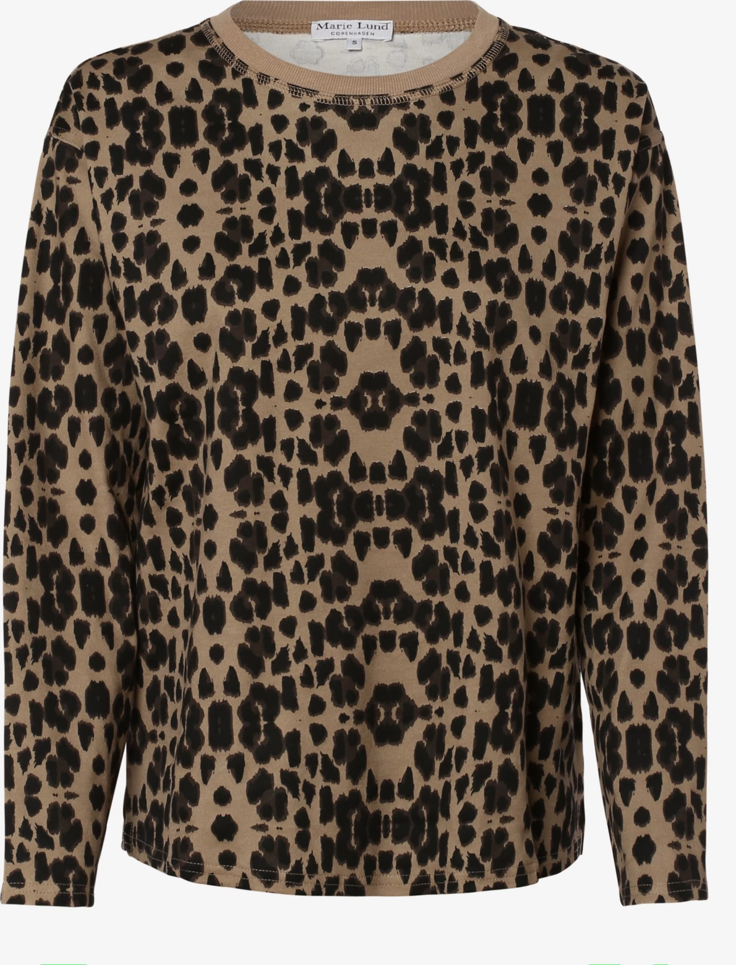 Marie Lund Longsleeves Shirt Dames Beige / Zwart