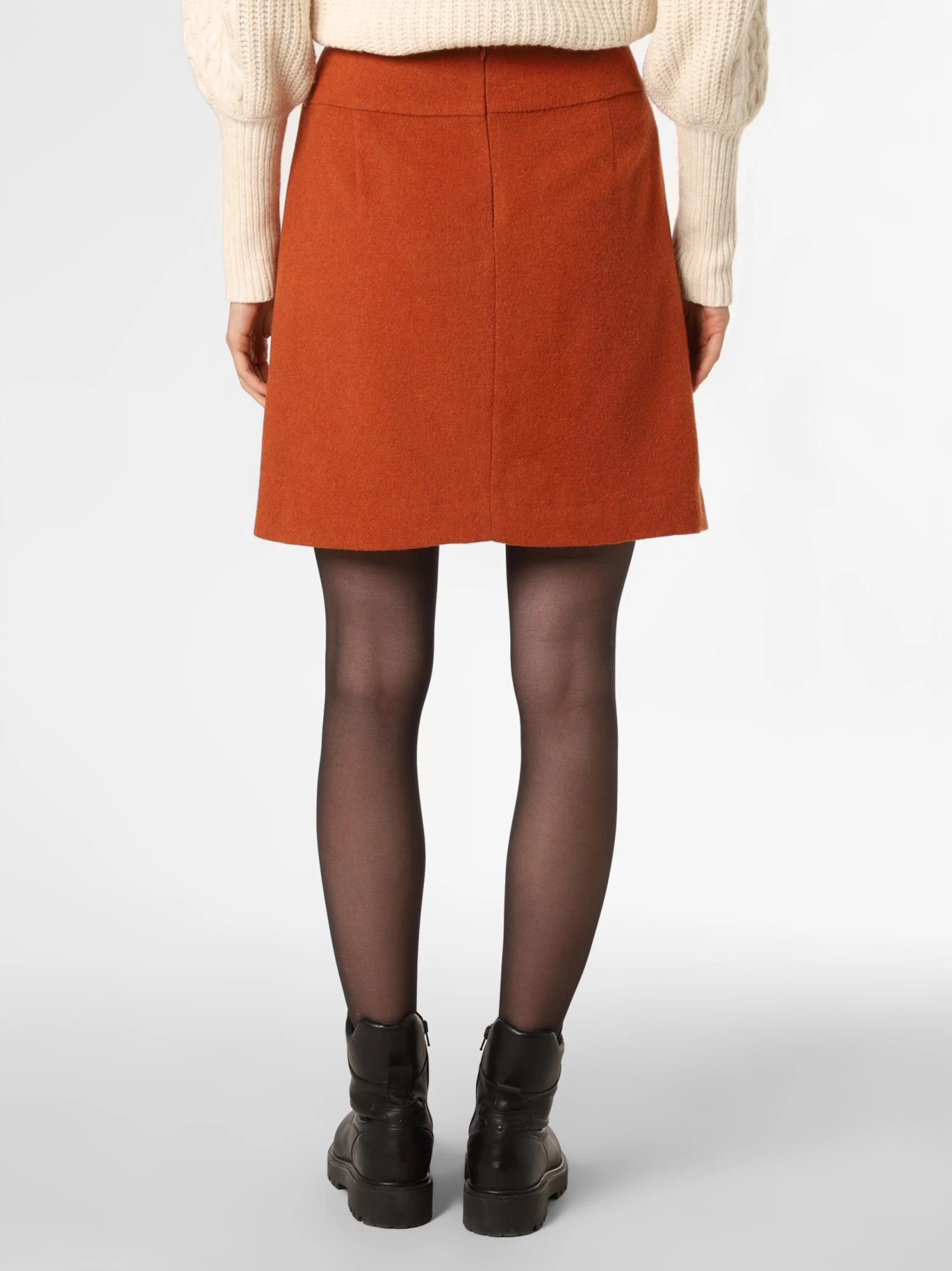 Marie Lund Mini Rokken Rok Dames Donkeroranje - Afbeelding 3