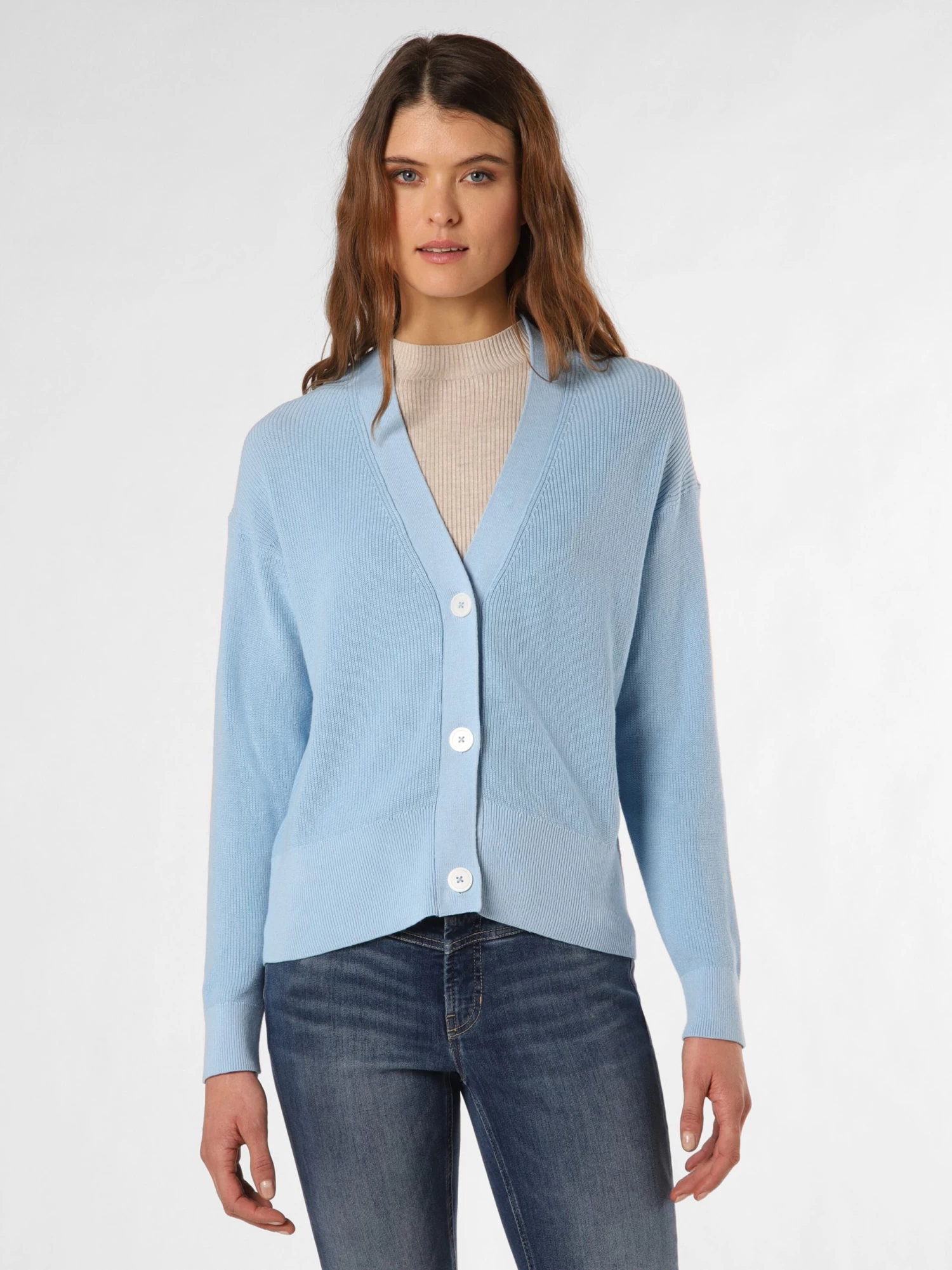 Marie Lund Vesten Gebreid Vest Dames Lichtblauw - Afbeelding 2