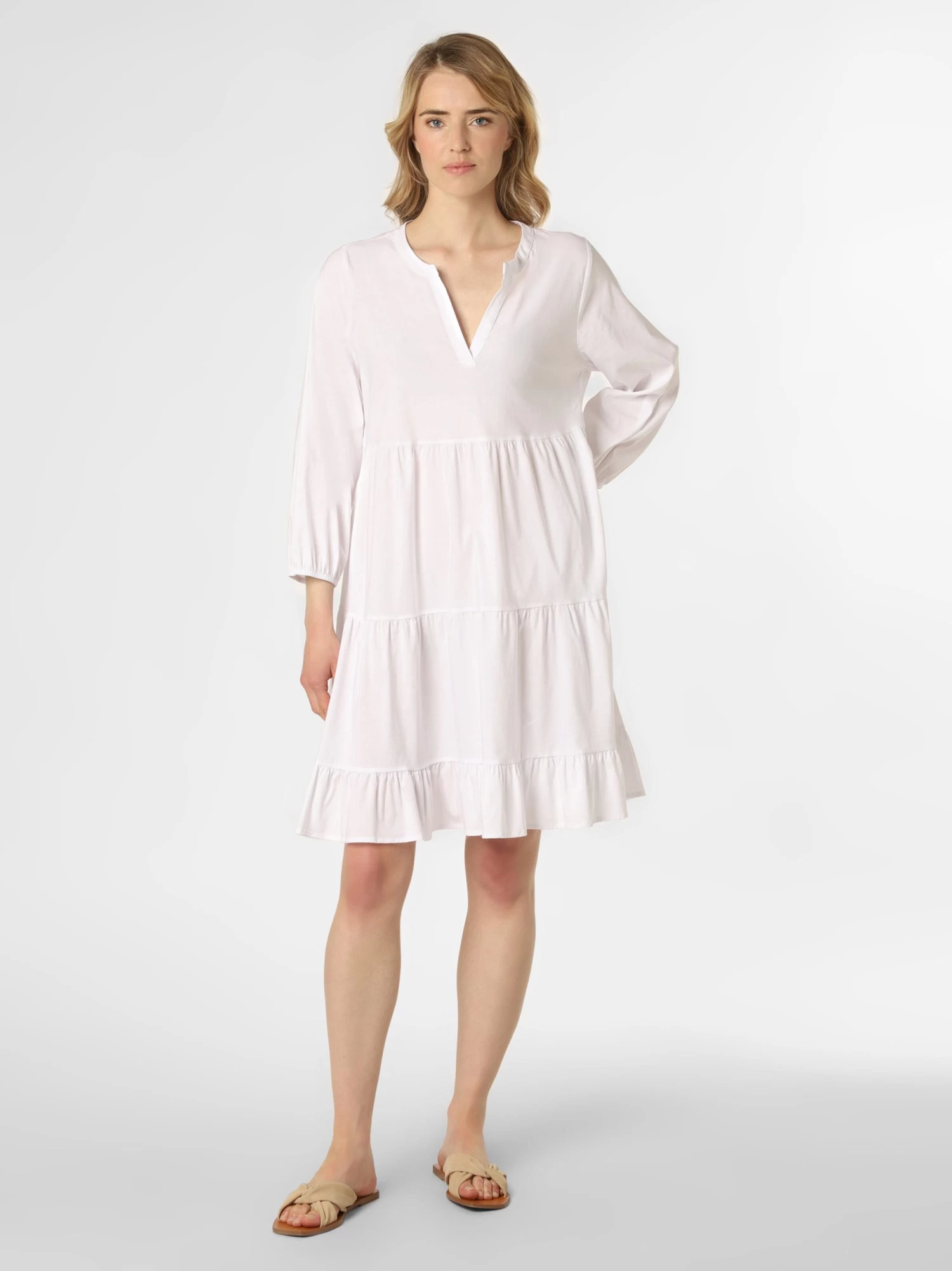 Marie Lund Mini Jurken Jurk Dames Wit - Afbeelding 2