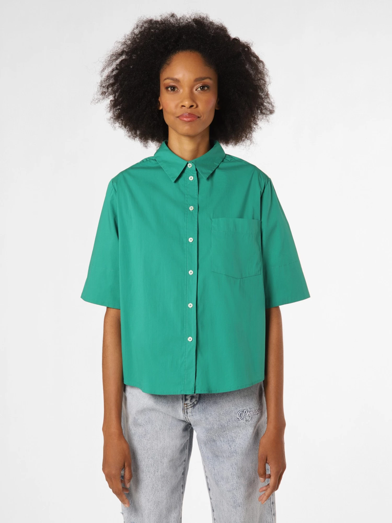 Marie Lund Blouses Met Korte Mouw Blouse Dames Groen - Afbeelding 2