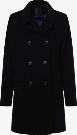 Marie Lund Wollen Mantels Tussenmantel Dames Marine