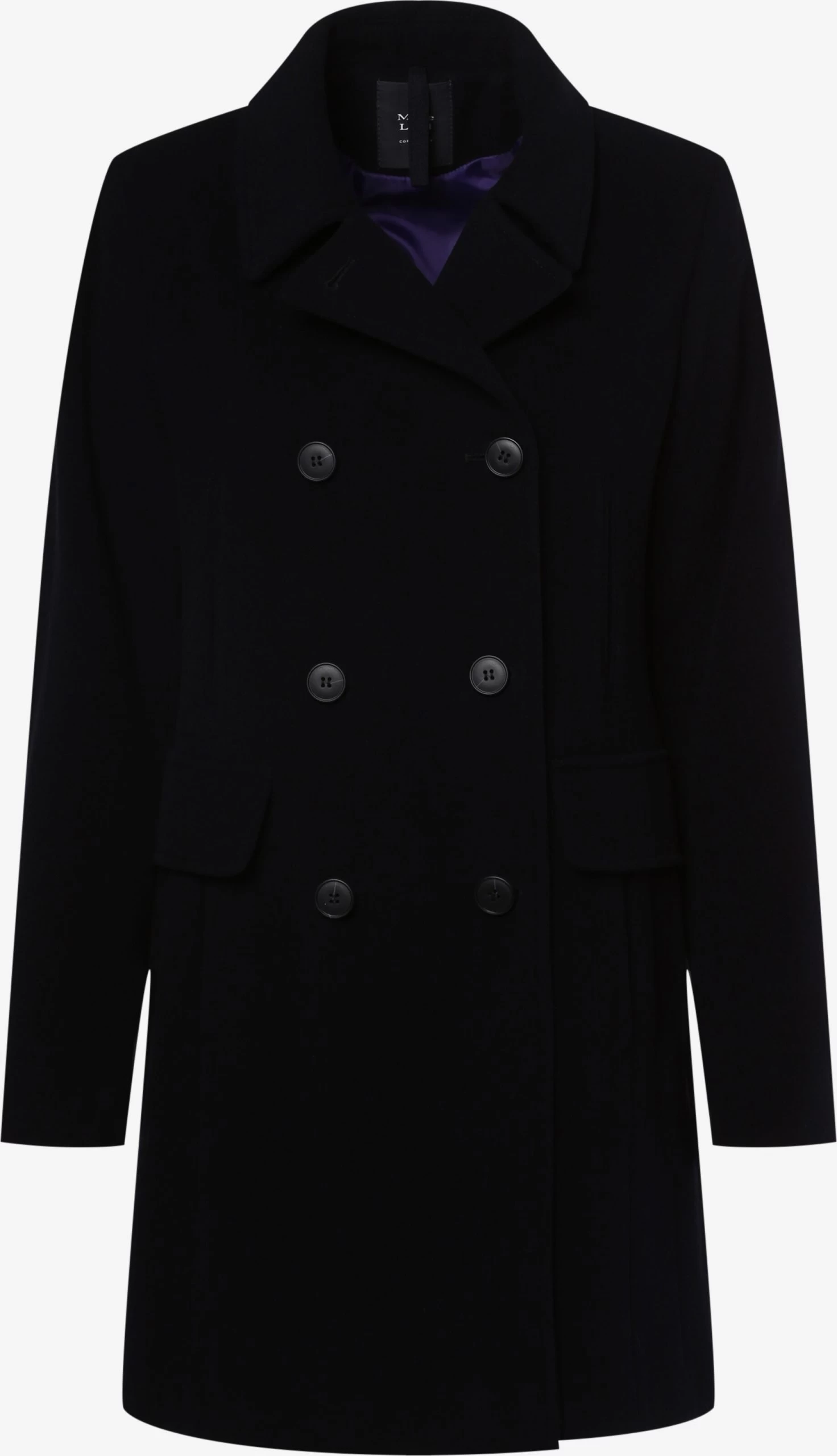 Marie Lund Wollen Mantels Tussenmantel Dames Marine