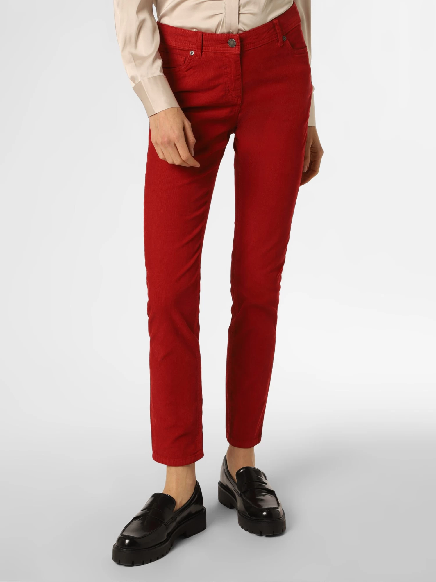 Marie Lund Pantalons Slimfit Broek Dames Rood - Afbeelding 2
