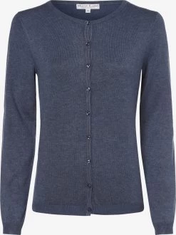 Marie Lund Vesten Gebreid Vest Dames Donkerblauw