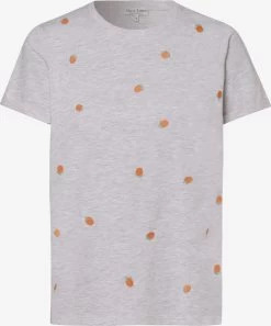 Marie Lund T-shirts Shirt Dames Lichtgrijs