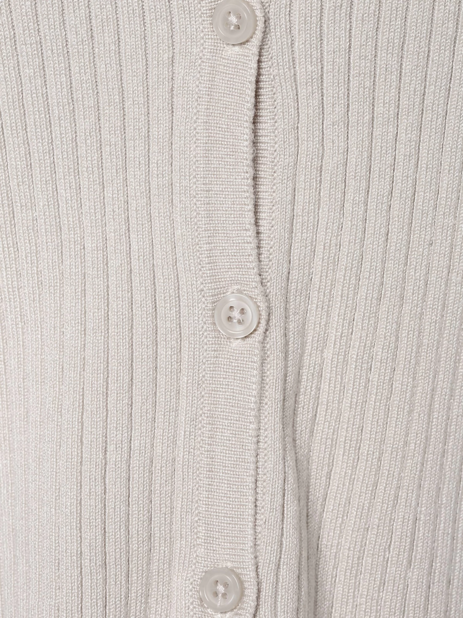 Marie Lund Vesten Gebreid Vest Dames Taupe - Afbeelding 3