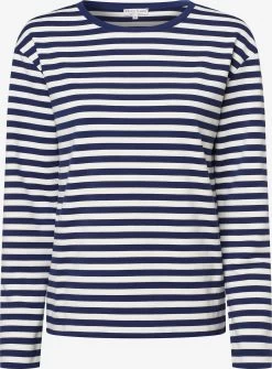Marie Lund Sweatshirts Sweatshirt Dames Blauw / Wit