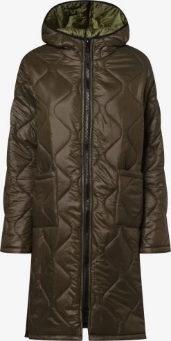 Marie Lund Wintermantels Wintermantel Dames Olijfgroen