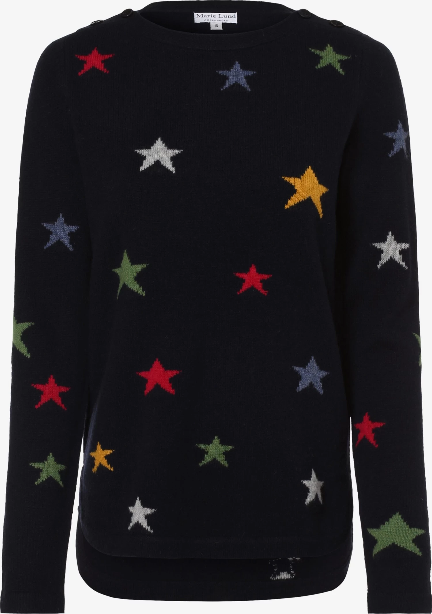 Marie Lund Fijngebreide Truien Trui Dames Zwart
