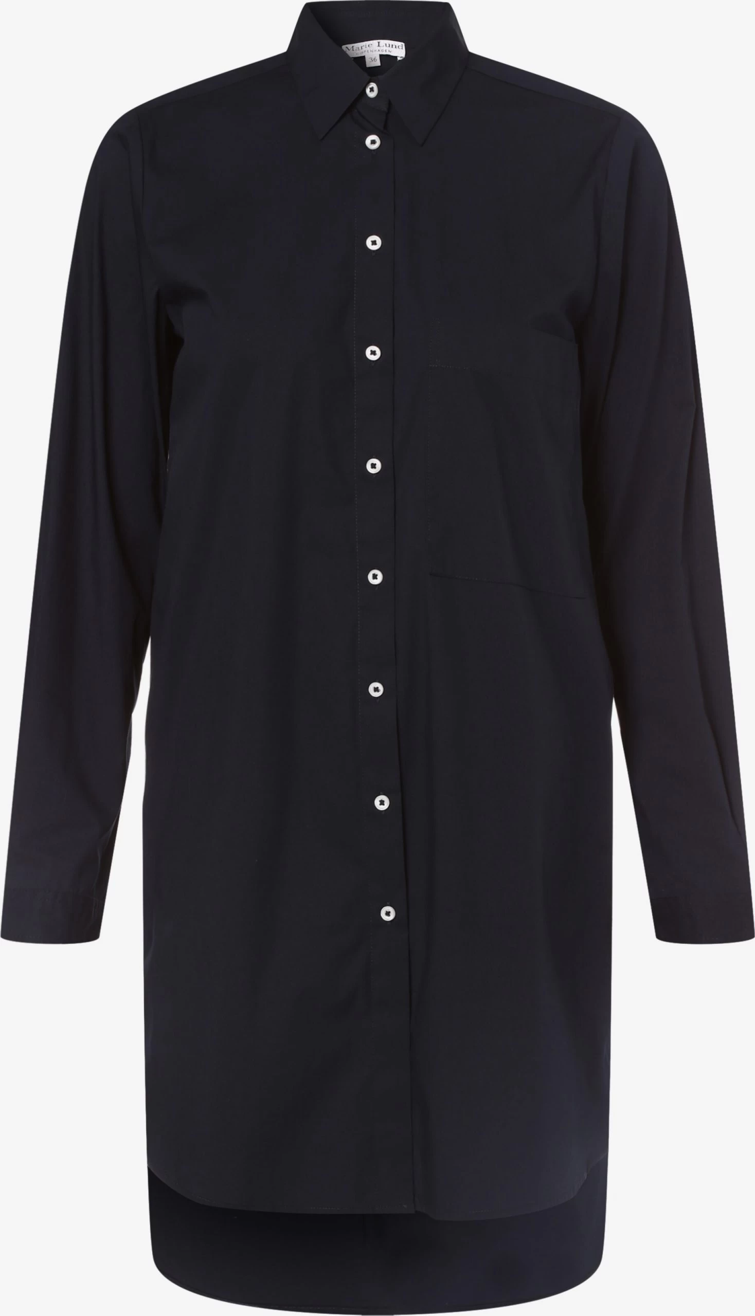 Marie Lund Lange Blouses Blouse Dames Marine