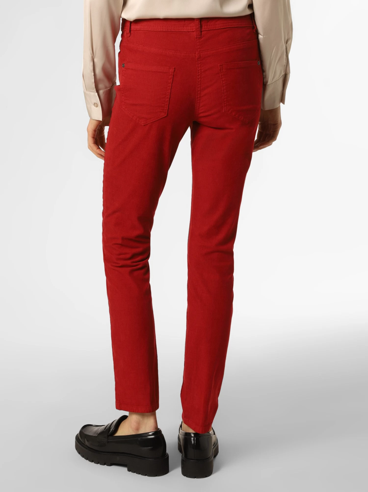 Marie Lund Pantalons Slimfit Broek Dames Rood - Afbeelding 3