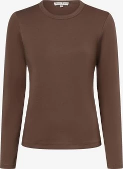 Marie Lund Longsleeves Shirt Dames Bruin