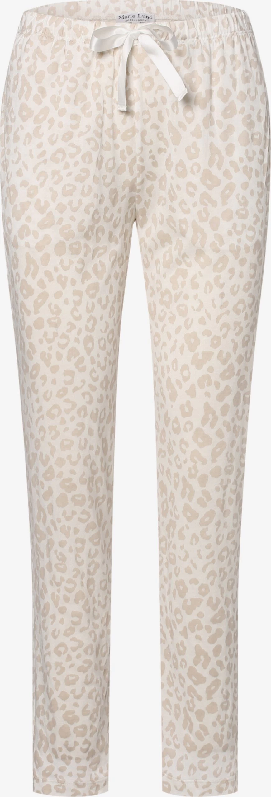 Marie Lund Pyjamabroeken Pyjamabroek Dames Beige / Ecru