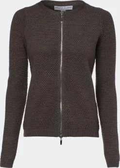 Marie Lund Vesten Gebreid Vest Dames Kaki