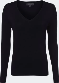 Marie Lund Basic Truien Trui Dames Marine