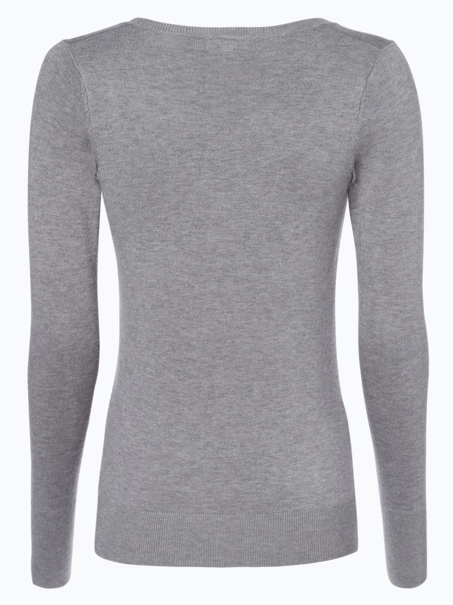 Marie Lund Basic Truien Trui Dames Grijs - Afbeelding 2