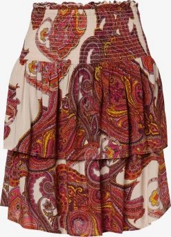 Marie Lund Midi Rokken Rok Dames Donkerrood