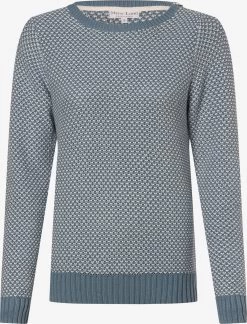 Marie Lund Fijngebreide Truien Trui Dames Lichtblauw