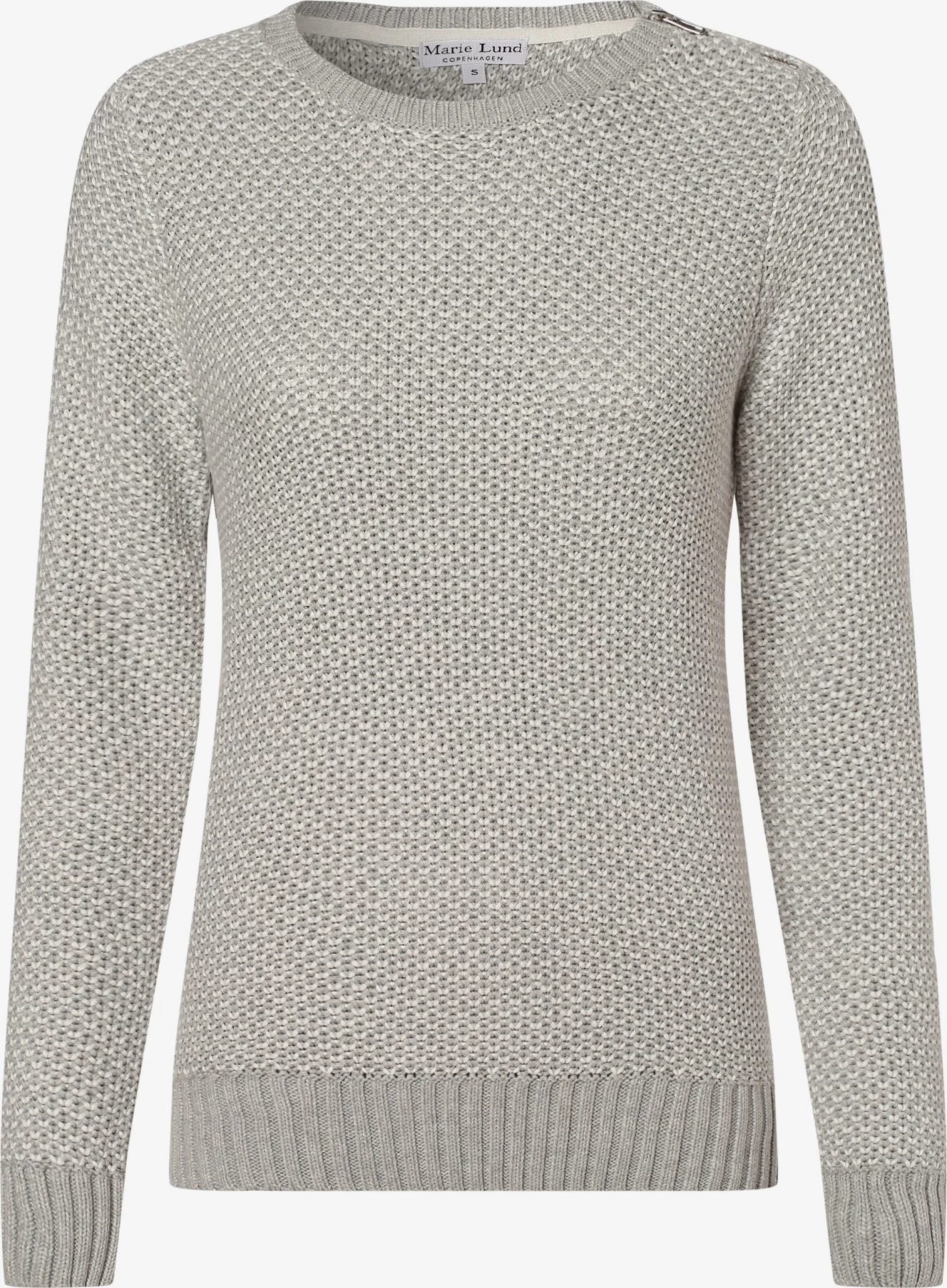 Marie Lund Fijngebreide Truien Trui Dames Grijs