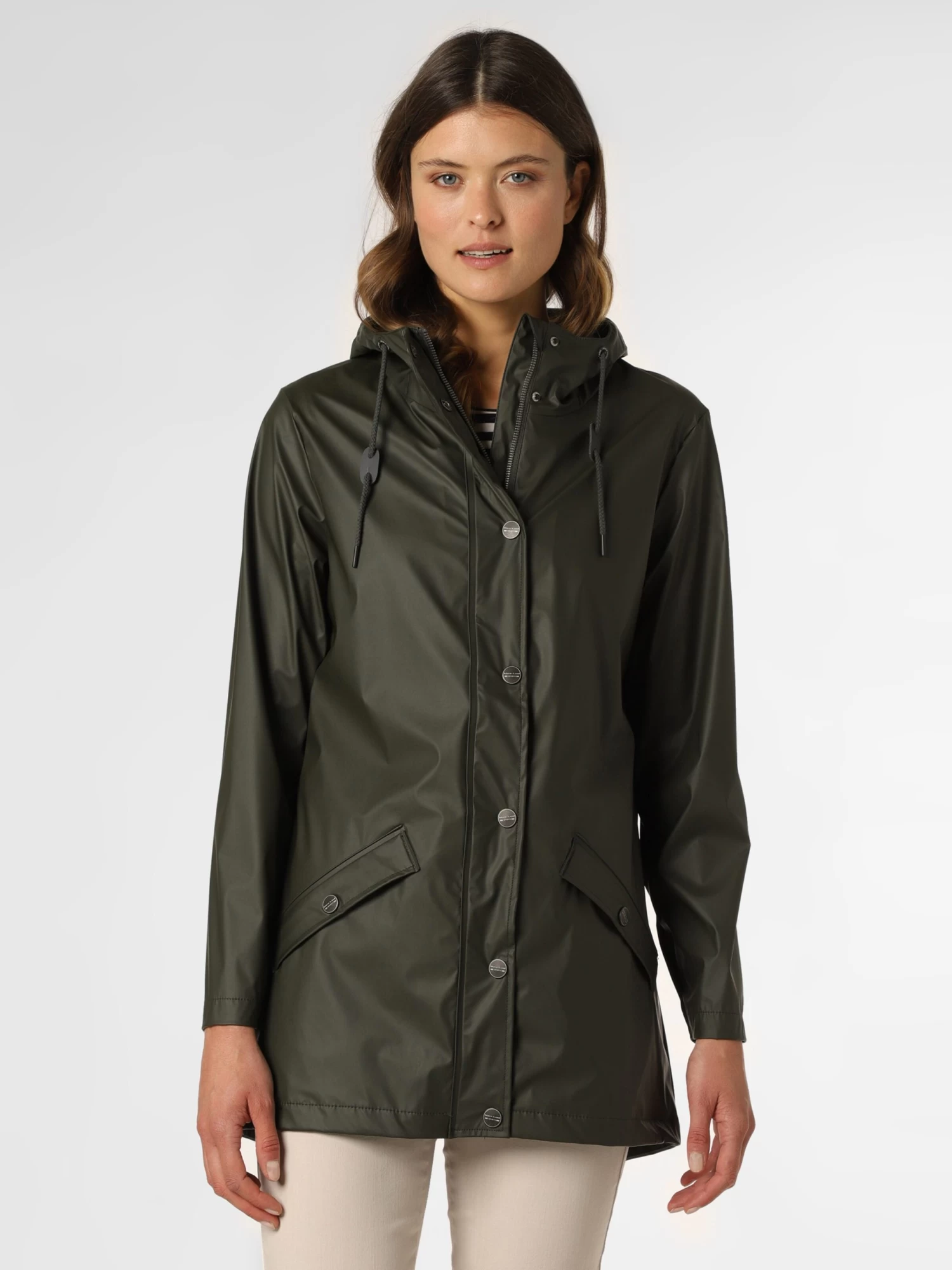 Marie Lund Outdoor Jassen Functionele Jas Dames Olijfgroen - Afbeelding 2