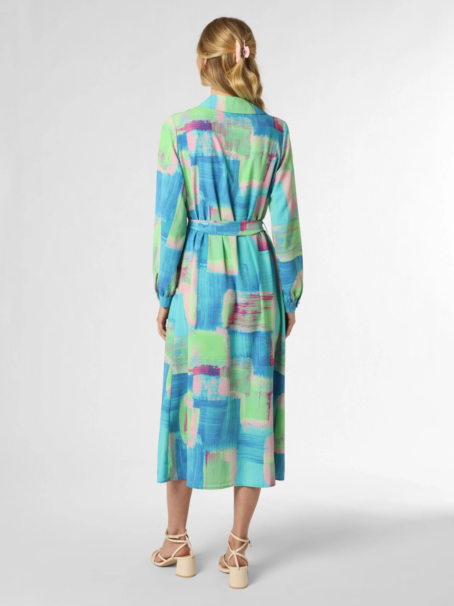 Marie Lund Blousejurken Blousejurk Dames Mintgroen - Afbeelding 2