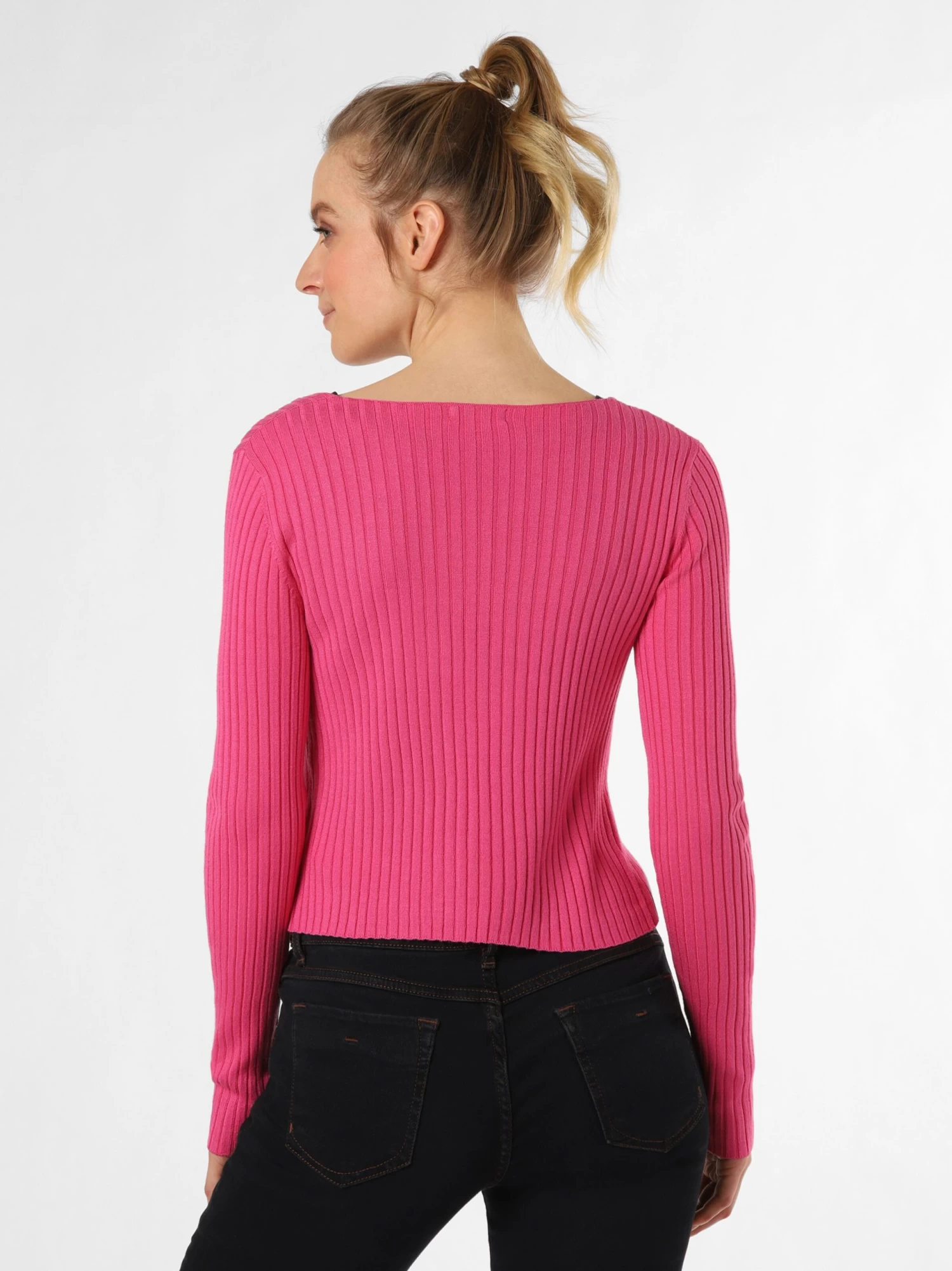 Marie Lund Vesten Gebreid Vest Dames Pink - Afbeelding 3