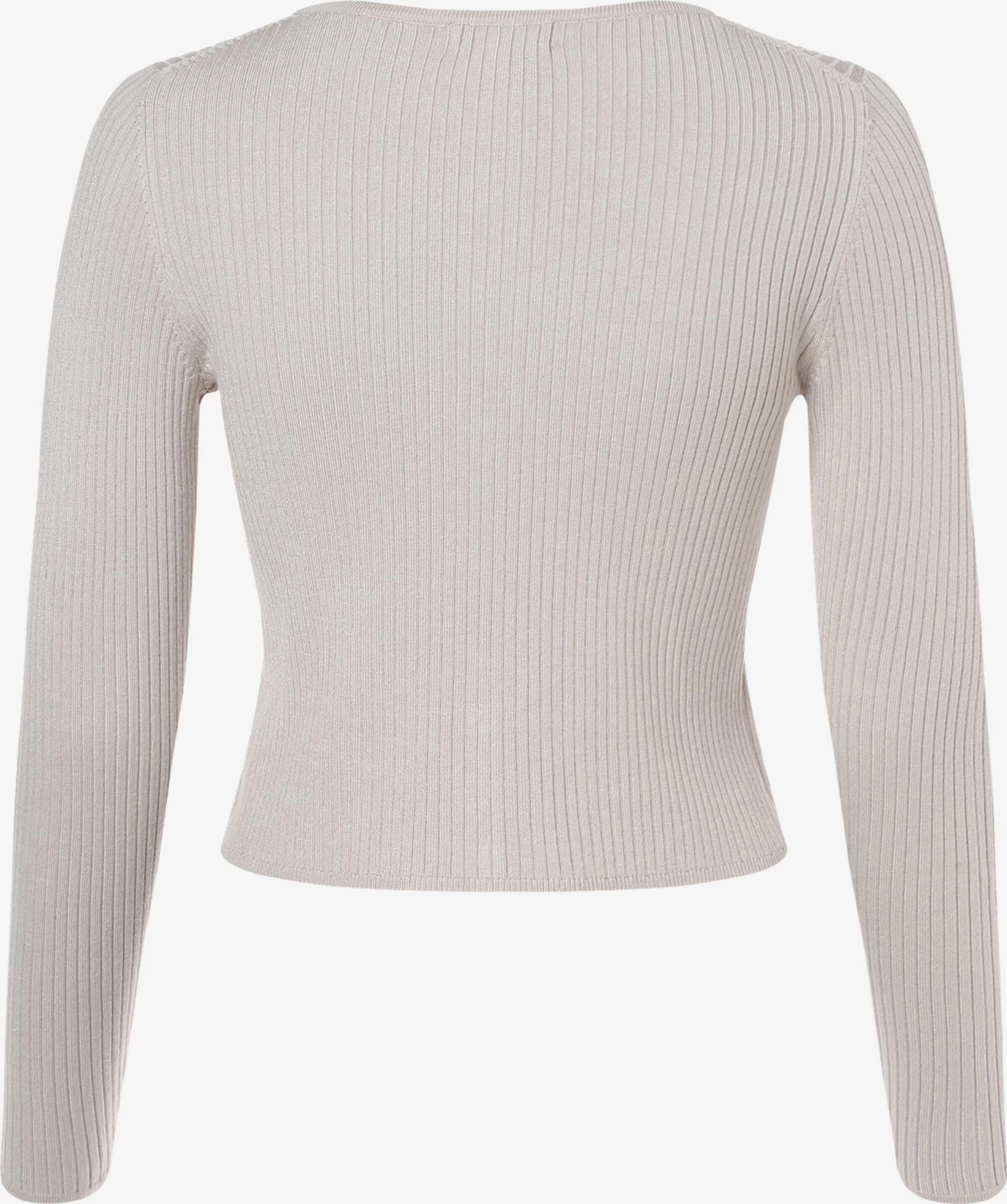 Marie Lund Vesten Gebreid Vest Dames Taupe - Afbeelding 2