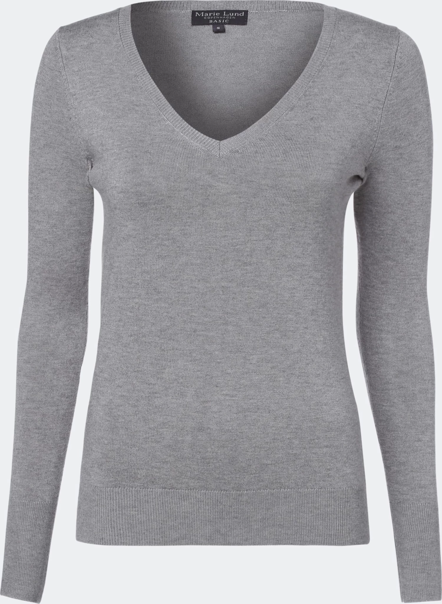 Marie Lund Basic Truien Trui Dames Grijs