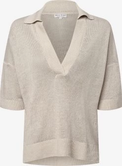 Marie Lund Fijngebreide Truien Trui Dames Beige