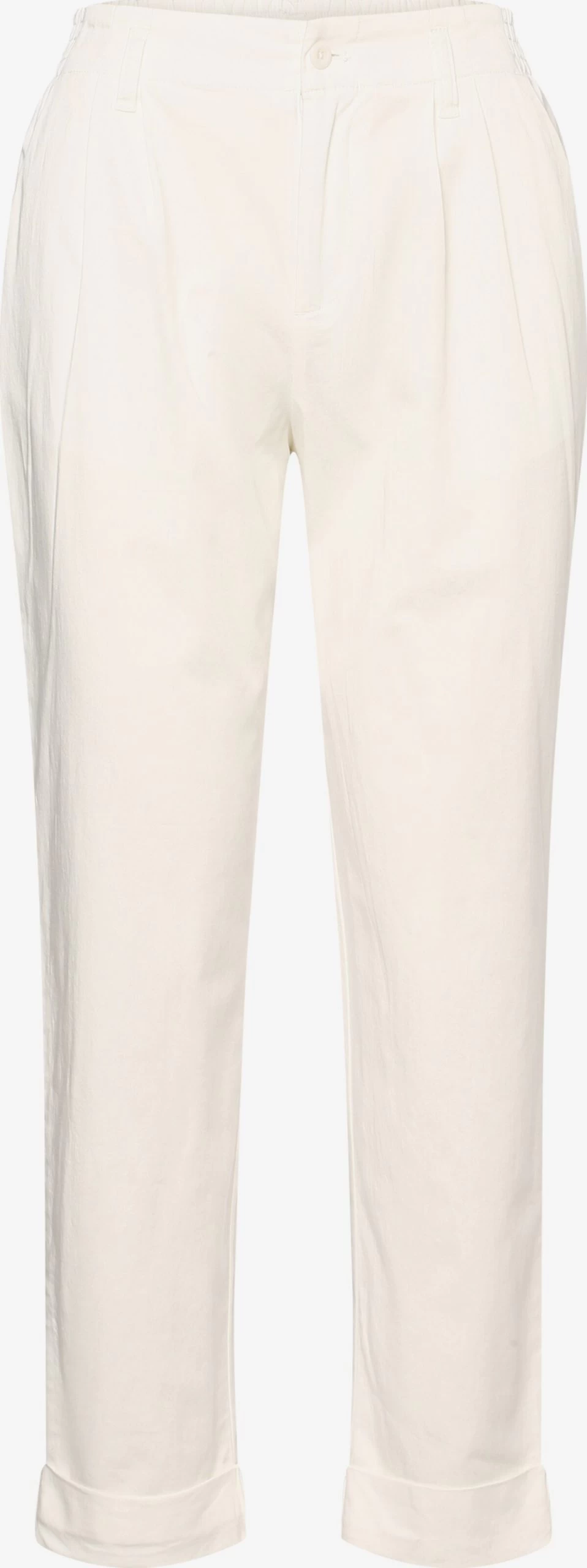 Marie Lund Bandplooibroeken Loosefit Bandplooibroek Dames Nude