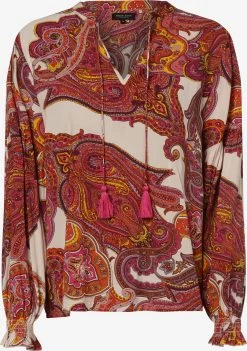 Marie Lund Blouseshirts Blouse Dames Beige / Bruin