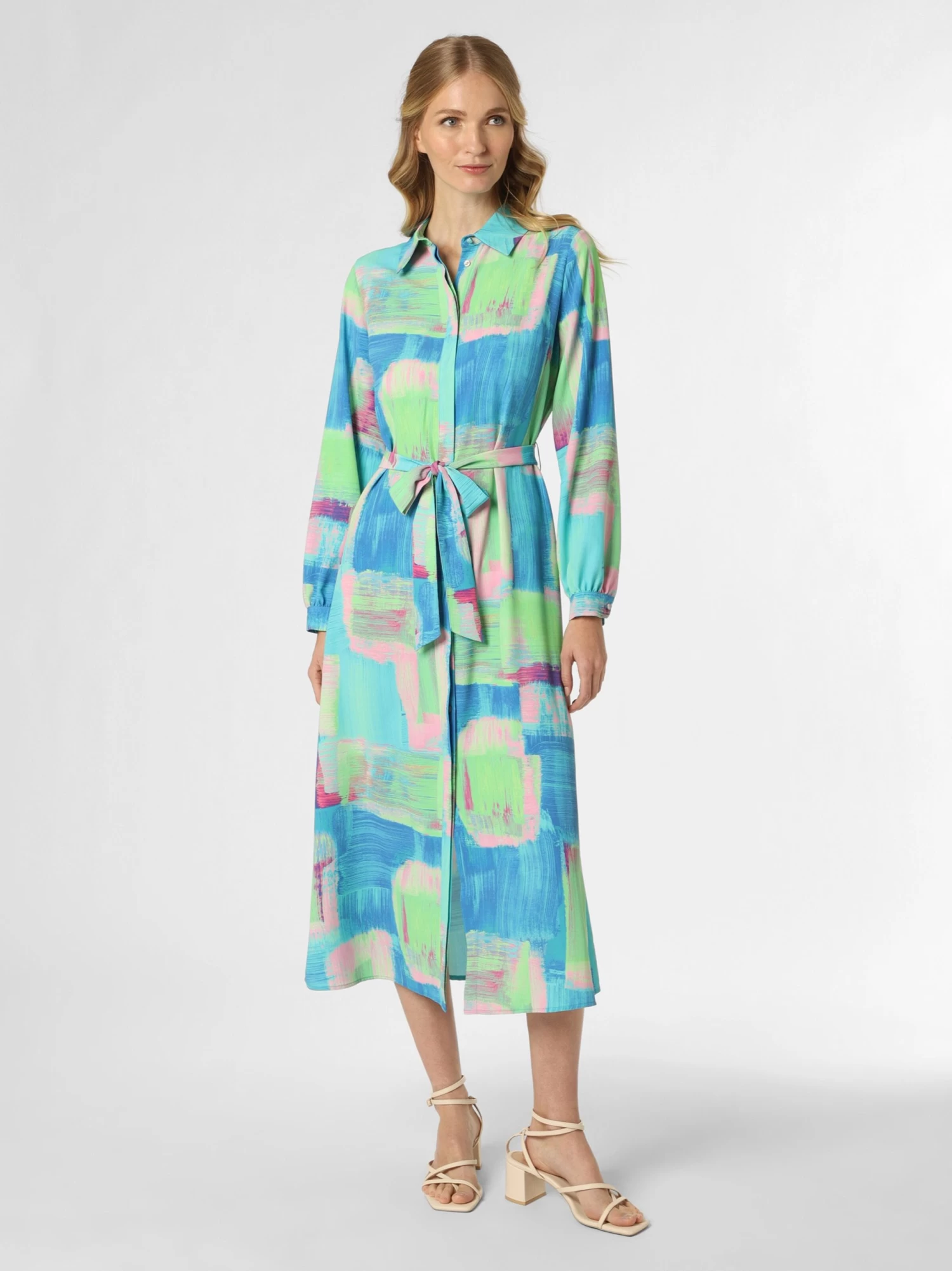 Marie Lund Blousejurken Blousejurk Dames Mintgroen