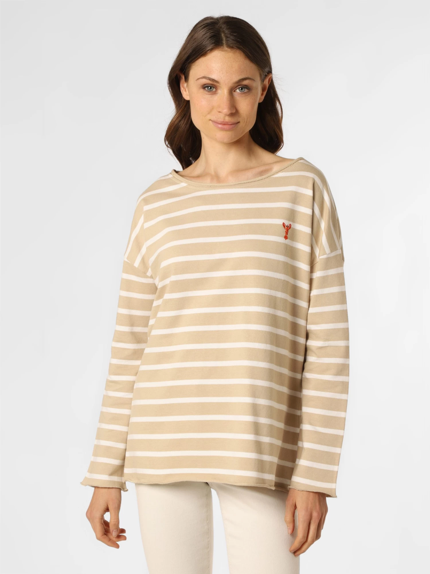 Marie Lund Longsleeves Shirt Dames Beige - Afbeelding 2