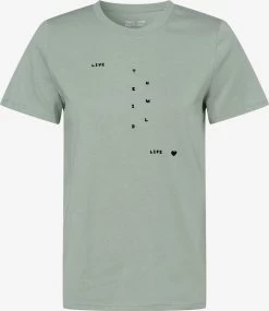 Marie Lund T-shirts Shirt Dames Mintgroen