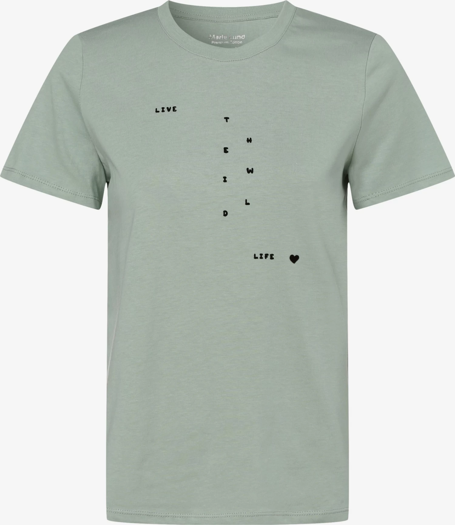 Marie Lund T-shirts Shirt Dames Mintgroen