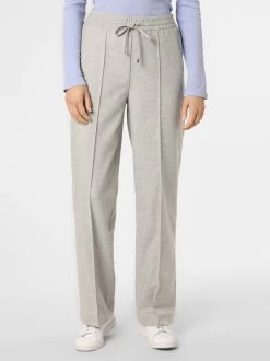 Marie Lund Pantalons Loosefit Broek Dames Lichtgrijs