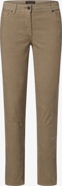 Marie Lund Pantalons Slimfit Broek Dames Beige