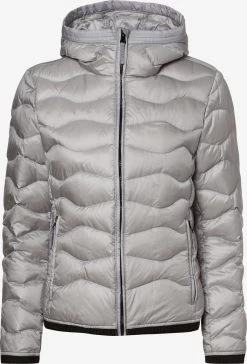 Marie Lund Winterjassen Winterjas Dames Lichtgrijs